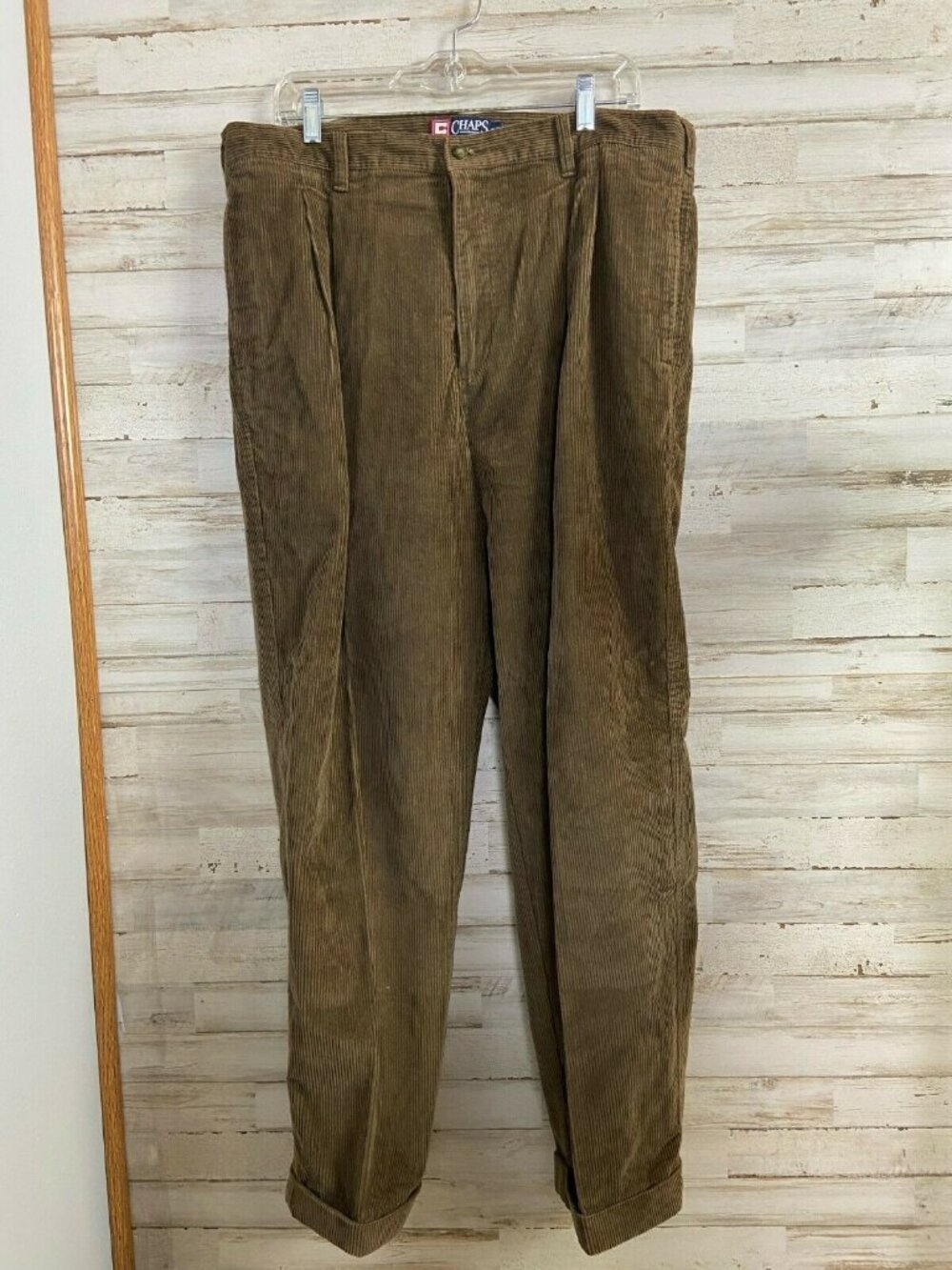 Chaps Ralph Lauren Brown Corduroy Pants W38 L30 Men's Classic 100% Cotton CRL